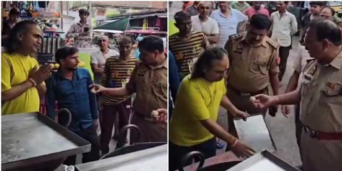 ‘അതെന്താടോ തനിക്ക് കഴിച്ചാല്’… ഭക്ഷ്യസുരക്ഷാ പരിശോധനയ്ക്കിടെ സ്വന്തം കടയിലെ പലഹാരമെടുത്ത് ഉടമയ്ക്ക് നൽകി ഉദ്യോ​ഗസ്ഥർ, വോ, വേണ്ടാ… വേണ്ടാത്ത കൊണ്ടാ സാറേ’… നന്ദി മാത്രം മതിയെന്ന ആക്ഷനിൽ മൊതലാളിയും ജോലിക്കാരും- വീഡിയോ വൈറൽ‍