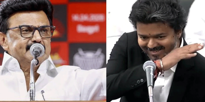 ‘നിയമസഭ സിനിമാ സെറ്റാന്നാ വിചാരം, പഞ്ച് ഡയലോ​ഗുകൾ പറയുന്നു;  നിലവിൽ പദ്ധതികളുടെ പേരുമാറ്റുന്ന തിരക്കിലാണ് പുള്ളിക്കാരൻ’: വിജയ്‌ക്കെതിരെ രൂക്ഷ വിമർശനവുമായി എം.കെ. സ്റ്റാലിൻ