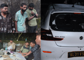 കാറിൽ കഞ്ചാവും എംഡിഎംഎയും ഹാഷിഷ് ഓയിലും;  ജീപ്പ് കുറുകെയിട്ട് വാഹനം തടഞ്ഞപ്പോൾ പൊലീസിന് നേരെ പെപ്പർ സ്പ്രേ പ്രയോഗം; നാലംഗ സംഘം പിടിയിൽ