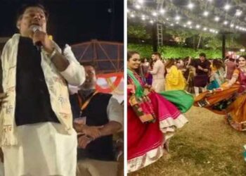 ഗർബ പരിപാടിയിലേക്ക് മുസ്‌ലിം യുവാക്കൾ തന്നെ വരേണ്ടാ…  സഹോദരിമാരേയും പെൺമക്കളേയും കൂട്ടിക്കൊണ്ടുവാ… ഞങ്ങളുടെ ആൺകുട്ടികളും തയ്യാറാണ്… അല്ലെങ്കിൽ ജയ് ശ്രീറാം വിളിച്ച് നെറ്റിയിൽ തിലകം ചാർത്തിയെത്തിയാൽ മതി!! ബിജെപി എംഎൽഎയുടെ വൃത്തികെട്ട പരാമർശത്തിന് കയ്യടിച്ച് ആൾക്കൂട്ടം- പ്രതിഷേധവുമായി കോൺഗ്രസും എഐഎംഐഎമ്മും