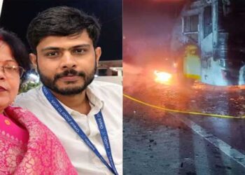 നടക്കാനാവില്ല, ചുറ്റും തീ ആളിപ്പടരുമ്പോളും അമ്മയുടെ കൈ വിടാതെ രക്ഷപ്പെടുത്താൻ ശ്രമിച്ച് മകൻ, കത്തിക്കരിഞ്ഞ ഇരുവരുടേയും മൃതദേഹങ്ങൾ തിരിച്ചറിഞ്ഞത് ഡിഎൻഎ പരിശോധനയിലൂടെ!! യമുന എക്സ്പ്രസ് വേയിൽ ബസിന് തീപിടിച്ച്  9 പേർക്ക് ദാരുണാന്ത്യം, അപകടത്തിനു മുൻപ് ബസിൽ കത്തുന്ന മണമെന്ന് യാത്രക്കാർ, ജീവനെടുത്തത് ഡ്രൈവറുടെ പിടിവാശി