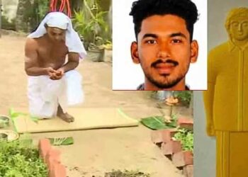 മകൻ തിരിച്ചുവരുന്ന പ്രതീക്ഷ അസ്തമിച്ചു…കടലിൽ വള്ളം മറിഞ്ഞ് ​ഗൗതം കൃഷ്ണയെ കാണാതായിട്ട് 55 ദിനങ്ങൾ, മകന്റെ രൂപം മരത്തടിയിൽ കൊത്തിയെടുത്ത് ചിതയിൽ ദഹിപ്പിച്ച് അന്ത്യകർമ്മങ്ങൾ പൂർത്തിയാക്കി അമ്മ