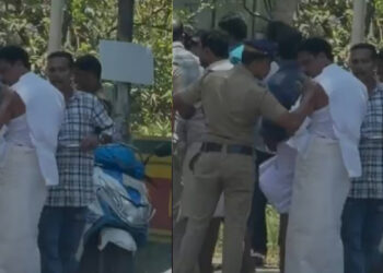 മന്ത്രി ഒ ജെ ജനീഷിനെ തടഞ്ഞുവച്ച് ബിജെപി പ്രവര്‍ത്തകര്‍, പിന്നാലെ യപവ മോര്‍ച്ച പ്രവര്‍ത്തകരുമായി ഏറ്റുമുട്ടല്‍, മുക്കംപാലമൂട് ബിജുവിനെ വഴിയിൽ തടഞ്ഞ് പ്രതികാരം വീട്ടി കോണ്‍ഗ്രസ്