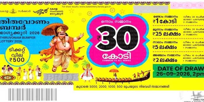 ടിക്കറ്റ് നമ്പർ T..L.. 3..6..0..6.. ഇതുവരെ ശരിയാണോ കിട്ടുണ്ണിയേട്ടാ…തിരുവോണം ബമ്പർ ഒന്നാം സമ്മാനം കണ്ണൂർ ചക്കരക്കല്ലിൽ വിറ്റ TL 360615 ടിക്കറ്റ് നമ്പറിന് അടിച്ചു മോനേ…