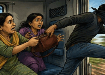 നേത്രാവതി എക്സ്പ്രസിൽ വൻ കവർച്ച; മലയാളി കുടുംബത്തിന്റെ 14 ലക്ഷം രൂപയുടെ സ്വർണാഭരണങ്ങളടങ്ങിയ ബാ​ഗ്  മോഷ്ടാവ് തട്ടിപറിച്ചെടുത്തു; ട്രെയിനിൽനിന്ന് പുറത്തേക്ക് ചാടി; പ്രതിയെ പോലീസ് തിരിച്ചറിഞ്ഞതായി വിവരം