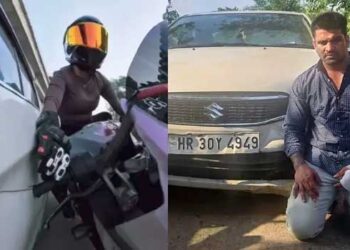 മൂത്രമൊഴിക്കണമെന്നു പറഞ്ഞ് പുറത്തിറങ്ങി, ഓടി രക്ഷപ്പെടാൻ ശ്രമിക്കുന്നതിനിടെ തട്ടിത്തടഞ്ഞു വീണ് പരുക്ക്, ബൈക്ക് യാത്രക്കാരിയെ കാറിടിച്ചു ഇടിച്ചുവീഴ്ത്തിയ കേസിലെ പ്രതി പ്രാഥമിക ചികിത്സയ്ക്ക് ശേഷം വീണ്ടും പോലീസ് കസ്റ്റഡിയിൽ