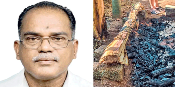 വീട്ടുപറമ്പിൽ ചിതയൊരുക്കി തിന്നറൊഴിച്ച് തീകൊളുത്തി ; കൊല്ലത്ത് ഗൃഹനാഥനെ മരിച്ച നിലയിൽ കണ്ടെത്തി; വാഴത്തോപ്പിൽ തീ പടർന്നതോടെ അയൽവാസികൾ എത്തി തീയണച്ചെങ്കിലും രക്ഷിക്കാനായില്ല