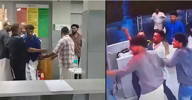 ആശുപത്രിക്ക് അകത്തേക്ക് മുഖം മറച്ച് അക്രമികൾ പട്ടികവടി, ഇരുമ്പുവടി, ആണികൾ തറച്ച പട്ടികവടി, ഇന്റർലോക്ക് കട്ടകൾ തുടങ്ങിയവ ഉപയോഗിച്ചെന്ന് ആരോപണം, SFI നേതാക്കളെ ആശുപത്രിയിൽ കയറി മർദ്ദിച്ചെന്ന പരാതി, എട്ട് MSF പ്രവർത്തകർക്കെതിരെ വധശ്രമത്തിനടക്കം കേസ്,എസ്എഫ്ഐ ജില്ലാ സെക്രട്ടറിയുടെ വാരിയെല്ലുകൾക്കും തലയ്ക്കും പരുക്കേറ്റെന്ന് എഫ്ഐആർ