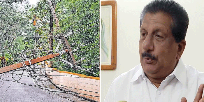 ’’ഒരു സെക്കൻഡ് വൈകിയിരുന്നെങ്കിൽ അതൊരു വലിയ ദുരന്തമായേനെ; ആദ്യം എന്താണ് സംഭവിക്കുന്നതെന്ന് മനസ്സിലായില്ല, പിന്നീടാണ് അപകടത്തിന്റെ വ്യാപ്തി ബോധ്യപ്പെട്ടത്’’; മന്ത്രി മോൻസ് ജോസഫിന്റെ കാറിനു മുന്നിലേക്ക് വൈദ്യുതത്തൂണുകൾ വീണു; തലനാരിഴയ്ക്ക് രക്ഷപ്പെട്ടു