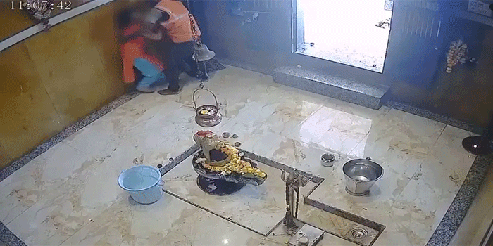 ക്ഷേത്രത്തിനുള്ളിൽ പ്രായപൂർത്തിയാകാത്ത പെൺകുട്ടിക്കുനേരെ അതിക്രമശ്രമം; സിസിടിവി ദൃശ്യങ്ങളിൽ പ്രതി, യുവാവ് അറസ്റ്റിൽ