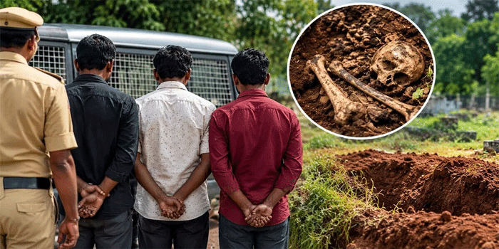 ശ്മശാനത്തിലെ കുഴികൾ മാന്തി ശവശരീരാവശിഷ്ടങ്ങൾ കടത്തി; മെഡിക്കൽ കോളജുകളിൽ വിൽപ്പന, പ്രതിഫലം  2,000 മുതൽ 3,000 രൂപ വരെ;  മൂന്നുപേർ പിടിയിൽ
