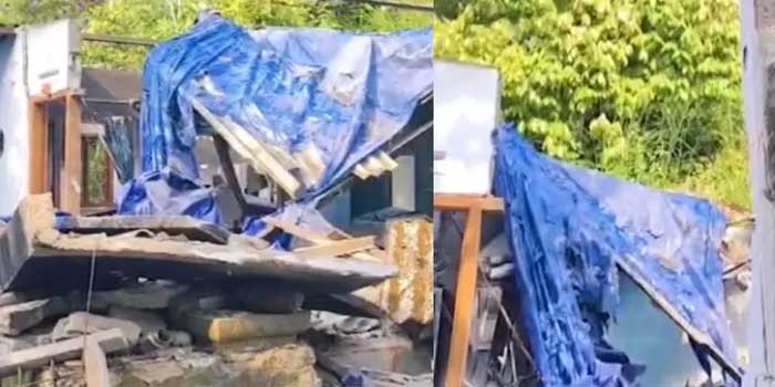 ഇടുക്കിയിൽ‌ ഗ്യാസ് സിലിണ്ടർ പൊട്ടിത്തെറിച്ച് വീട് പൂർണ്ണമായും തകർന്നു, വീട്ടിൽ ആളില്ലാത്തതിനാൽ ഒഴിവായത് വൻ ദുരന്തം