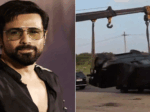 ഷൂട്ടിങ്ങിനിടെ വൻ അപകടം; ക്രെയിനിൽനിന്ന് കാർ വാനിലേക്ക് പതിച്ചു,  തലനാരിഴയ്ക്ക് രക്ഷപ്പെട്ട് ഇമ്രാൻ ഹാഷ്മി