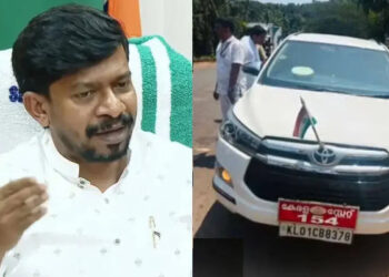 മന്ത്രി ഒ.ജെ ജനീഷിന്റെ വാഹനത്തിന് നേരെ ആക്രമണം, കല്ലുകൊണ്ടും, കൈകൊണ്ടും വാഹനത്തിന് ഇടിച്ചു, പിന്നില്‍ ഡിവൈഎഫ്ഐ പ്രവർത്തകരെന്ന് കോണ്‍ഗ്രസ്