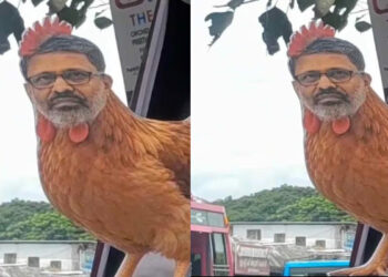സ്ത്രീ സുരക്ഷയെക്കുറിച്ച് വാതോരാതെ സംസാരിക്കുന്ന സിപിഎം ജില്ലാ സെക്രട്ടറിക്കെതിരെയുള്ള പരാതി ഒതുക്കി തീര്‍ക്കാന്‍ ശ്രമിക്കുന്നു, ജീവനുള്ള കോഴികളെ കൈകളിലേന്തി സുരേഷ് ബാബുവിനെതിരെ കോണ്‍ഗ്രസ് പ്രതിഷേധം