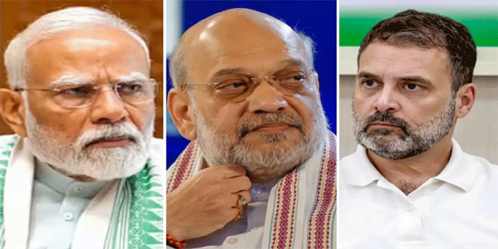 ’പരാജയപ്പെട്ട പ്രൊഡക്റ്റ്’; രാഹുൽ ​ഗാന്ധിയെ പരിഹസിച്ച് മോദി; ‘എന്ത് കാട്ടിക്കൂട്ടിയിട്ടും ഒരു കാര്യവുമില്ല, അടുത്ത  30 വർഷം  കോൺ​ഗ്രസ് അധികാരത്തില്ല‘- അമിത്ഷാ