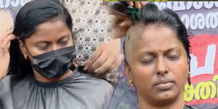 'കൃത്യമായിട്ടുള്ള കോഴ മന്ത്രിക്കും മുഖ്യമന്ത്രിക്കും കിട്ടുന്നുണ്ടാകാം, അതുകൊണ്ടായിരിക്കാം നമ്മളെ ഗൗനിക്കാതെ ഈ പണം കൊടുക്കുന്ന ആളുകളെ മാത്രം ഗൗനിക്കുന്നത്... മുഖ്യമന്ത്രിയെ ഒരു തവണ കൂടി കാണാനായിട്ട് ശ്രമിക്കും, നമ്മൾ നിർധനരായിട്ടുള്ള, ഒന്നിനും കഴിവില്ലാത്ത ആളുകളാണ്, വെറുതെ പഠിച്ച് പരീക്ഷ എഴുതാൻ മാത്രം അറിയുന്ന കുറച്ചുപേർ'... തല മുണ്ഡനം ചെയ്ത് പി.എസ്.സി ഉദ്യോഗാർഥികൾ
