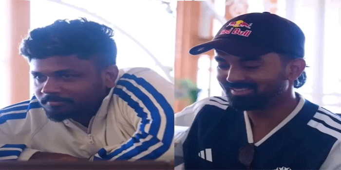 ‘ചായക്കട തുടങ്ങിയോ?’ സഞ്ജുവിന്റെ ചോദ്യത്തിന് രാഹുലിന്റെ മലയാളം മറുപടി- ’ഒരു ചായ ചേട്ടാ’;   താരങ്ങളുടെ വീഡിയോ വൈറൽ; ജസ്റ്റ് മല്ലു തിങ്‌സ്’ എന്ന് ആരാധകർ